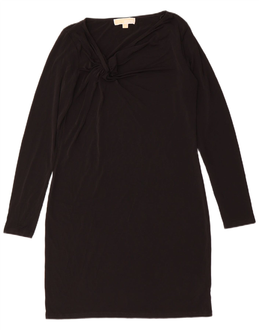 Michael Kors Womens Long Sleeve Bodycon Dress UK 14 Medium Black Polyester