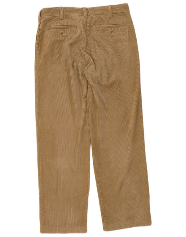 Timberland Mens Straight Corduroy Trousers W33 L30 Beige Cotton