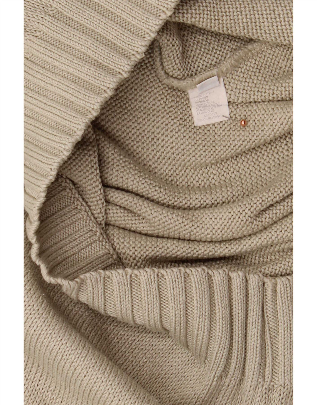 Paul & Shark Mens Crew Neck Jumper Sweater Medium Beige Cotton