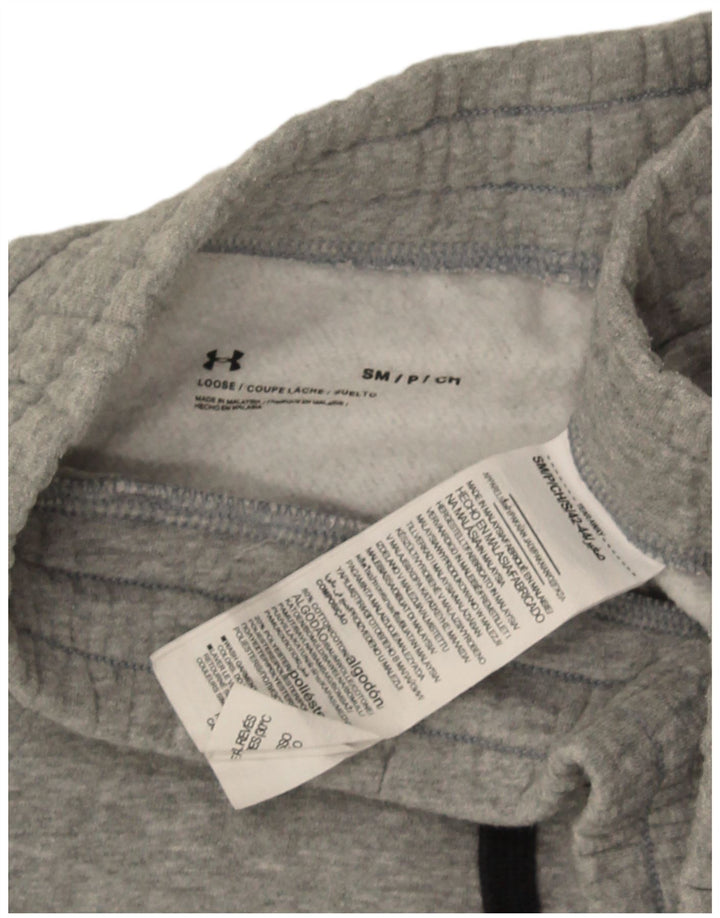 Under Armour Mens Tracksuit Trousers Joggers Small  Grey Cotton