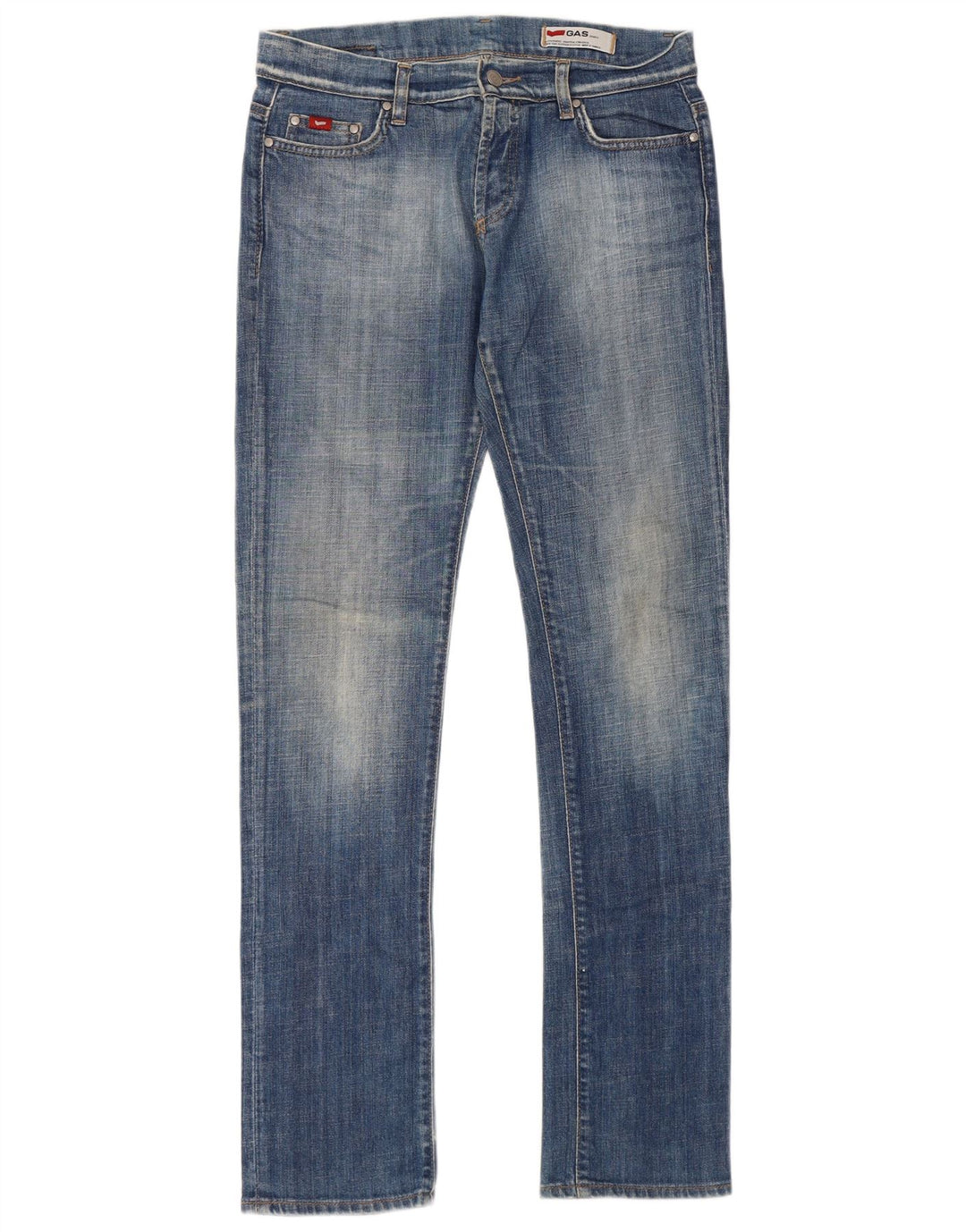 Gas Womens Slim Jeans W31 L34 Blue Cotton