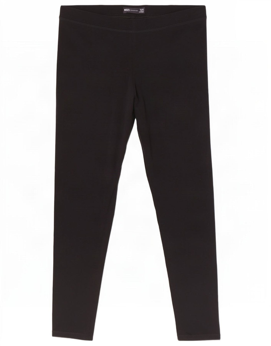 Marks & Spencer Womens Leggings UK 12 Medium Black Cotton