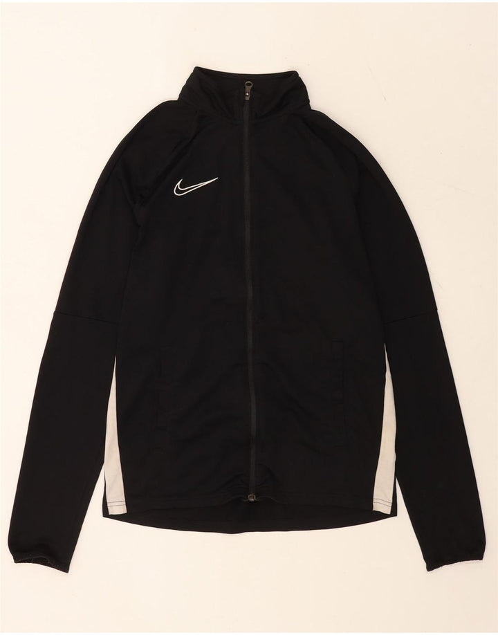 Nike Mens Dri Fit tréningruha felső kabát középfekete Colourblock poliészter
