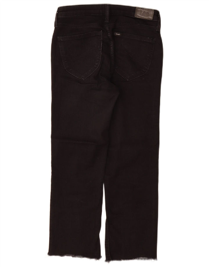 Lee Womens Marion Straight Jeans W27 L25 Black Cotton