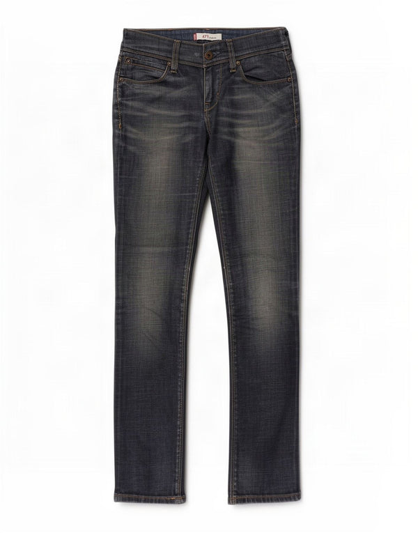 Levi's Donna 571 Jeans slim a vita bassa W28 L30 Cotone blu