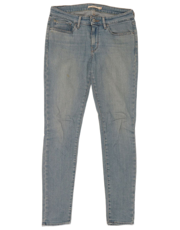 Levi's Womens 711 Skinny Jeans W27 L28 Blue Cotton