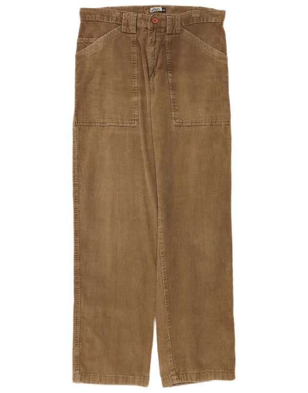 Asics Mens Straight Corduroy Trousers IT 48 Medium W32 L32 Beige Cotton