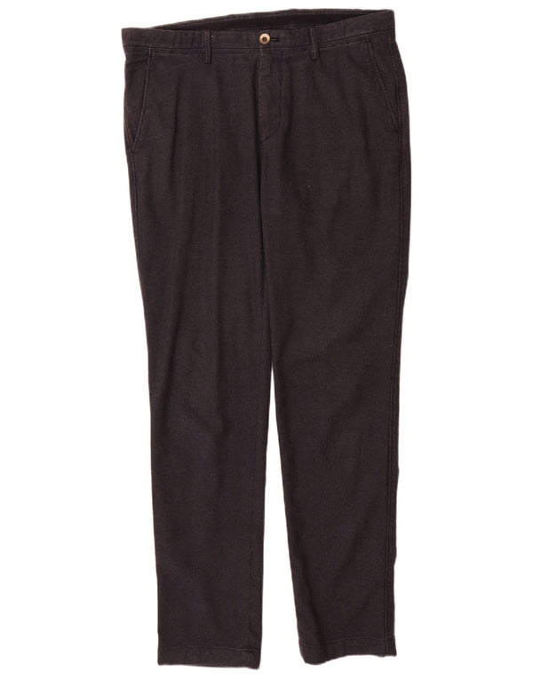 Massimo Dutti Herre Slim Fit Chinobukser EU 42 Large W32 L32 Marineblå
