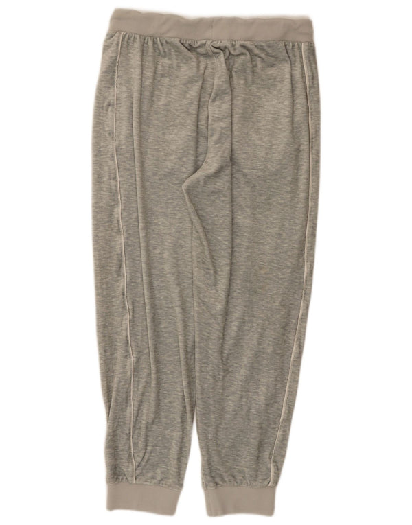 Fila Mens Velour Tracksuit Trousers Joggers Medium Grey Flecked Polyester