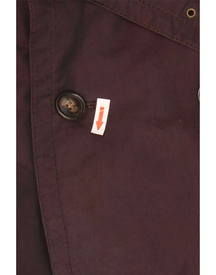 Vintage Mens Trench Coat UK 40 Large Purple