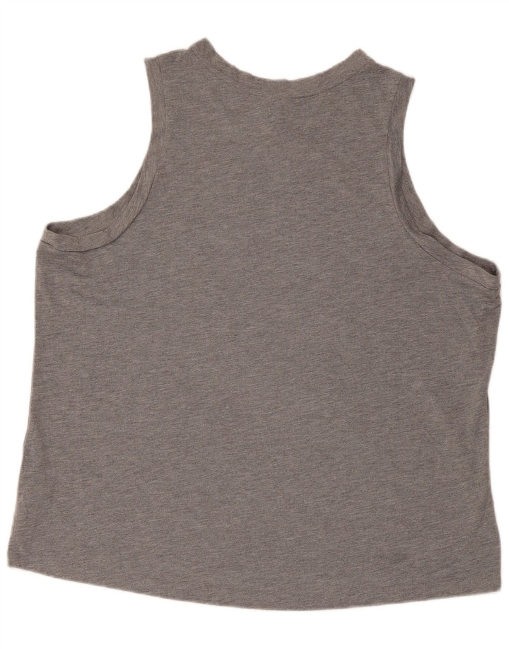 Nike Damen-Weste mit regulärer Passform und Grafik, UK 18, XL, Grau, Polyester