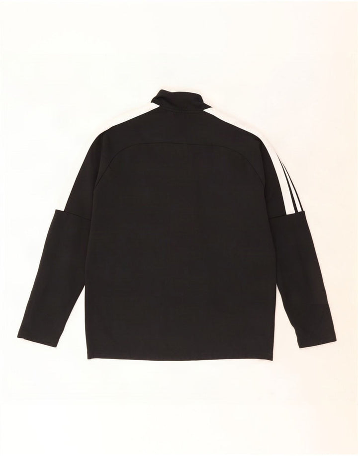 Nike Dri Fit Zip Neck Pullover Tuta da Uomo Top Large Nero Colourblock