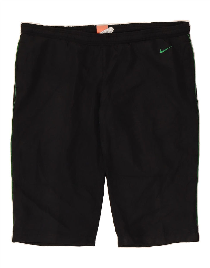 NIKE Mens Bermuda Sport Shorts Large  Black Polyester Vintage Nike and Second-Hand Nike from Messina Hembry 