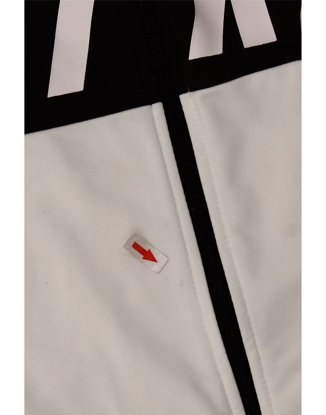 NIKE Herren-Trainingsanzugoberteil mit Grafik, mittelweißes Farbblock-Polyester