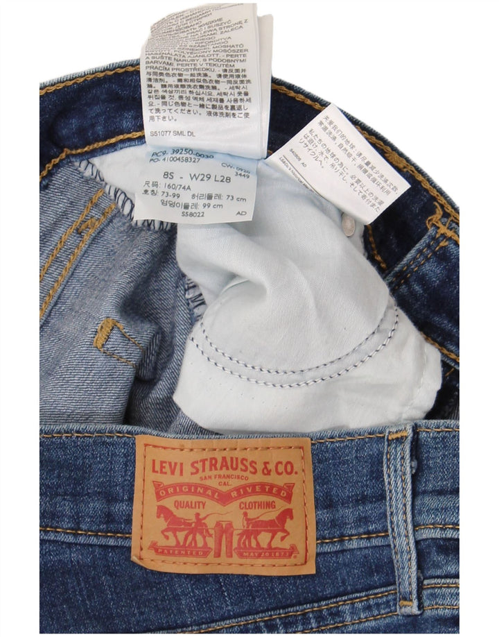 Levi's Womens Classic Straight Jeans US 8 Medium W29 L28 Blue Cotton