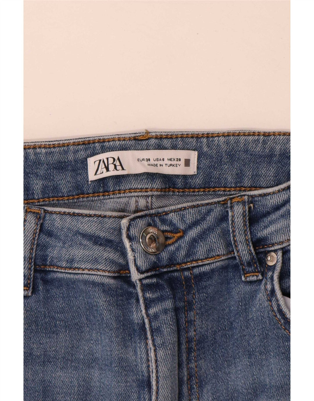 Zara Womens Bootcut Jeans EU 38 Small W28 L32 Blue