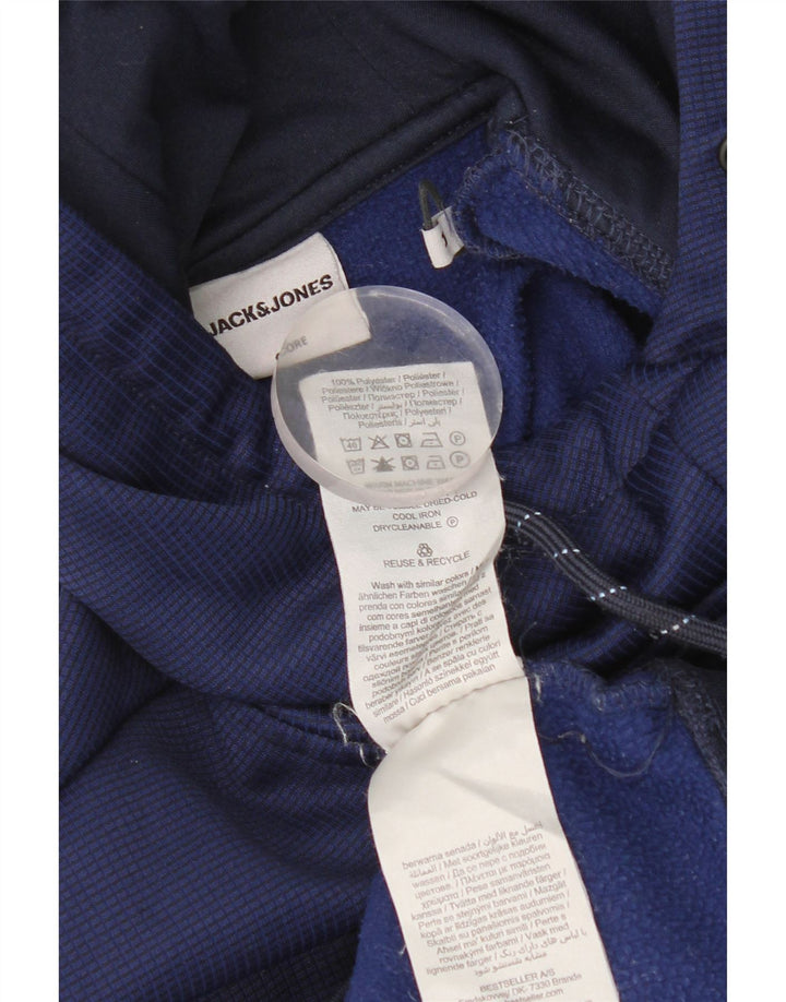 Jack & Jones Herre hættetrøje Jumper Medium Blue Polyester