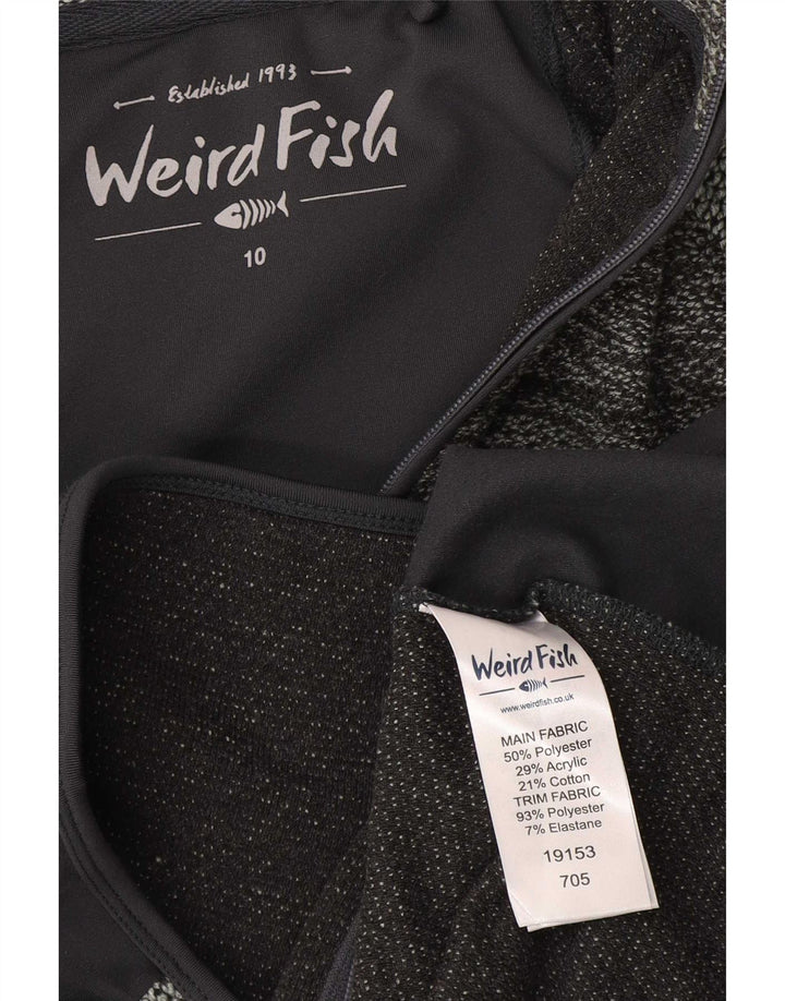 Giacca da ginnastica con grafica da donna Weird Fish UK 10 Small Grey Colourblock