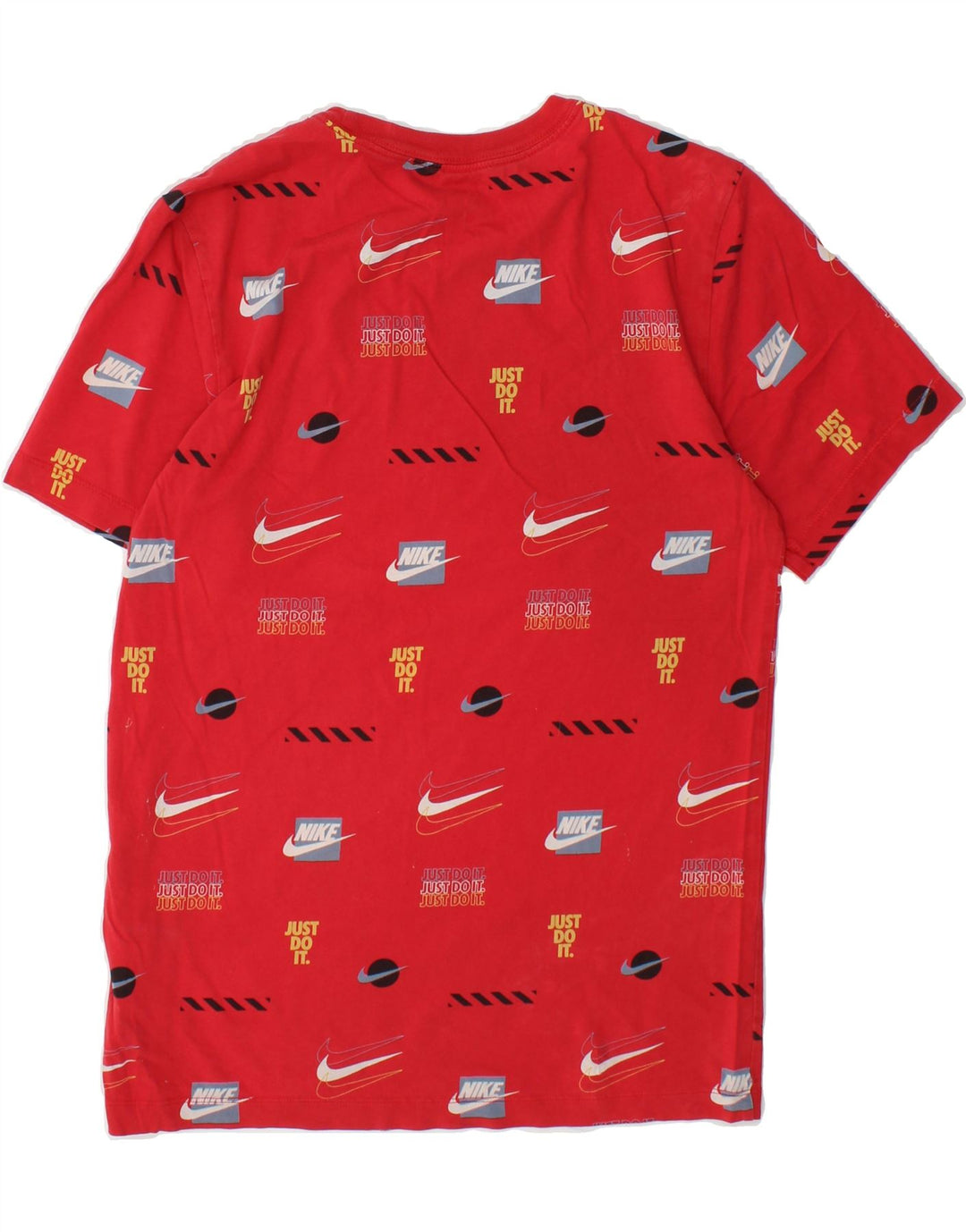 NIKE Mens Graphic T-Shirt Top Small Red Cotton Vintage Nike and Second-Hand Nike from Messina Hembry 