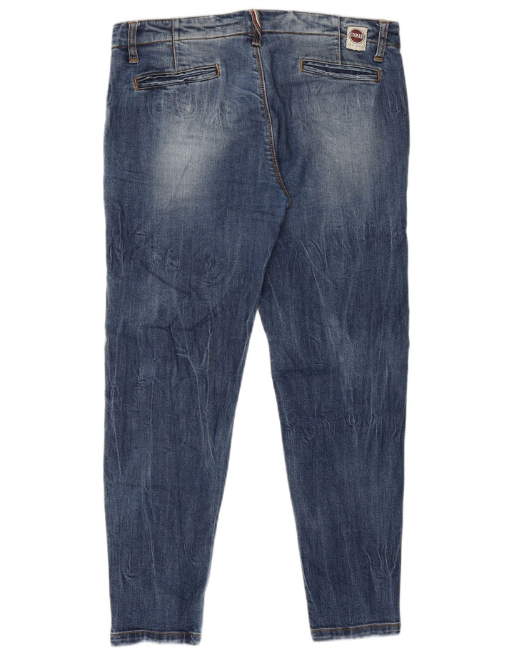Colmar Womens Distressed Slim Cropped Jeans IT 44 Medium W30 L26 Blue