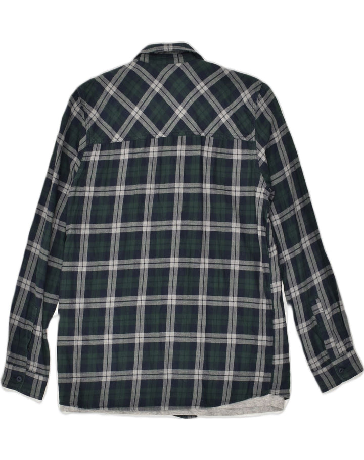 WOOLRICH Boys Shirt 11-12 Years Green Check Cotton | Vintage Woolrich | Thrift | Second-Hand Woolrich | Used Clothing | Messina Hembry 