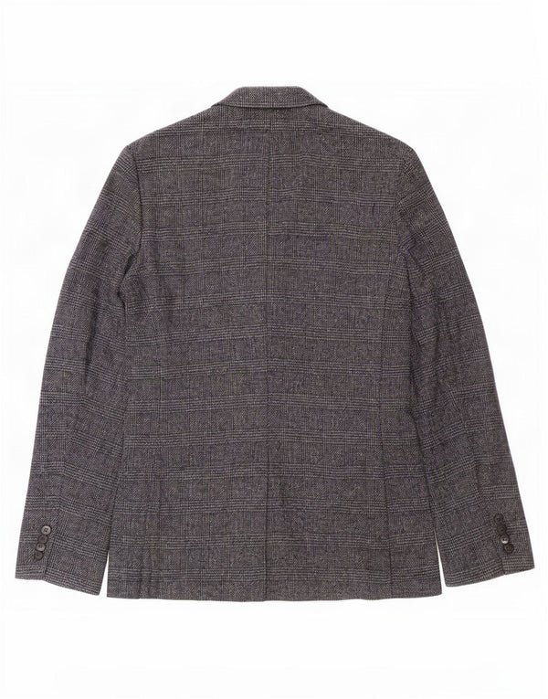 Marks & Spencer Ανδρικό σακάκι μπλέιζερ με 2 κουμπιά UK 36 Small Navy Blue Check