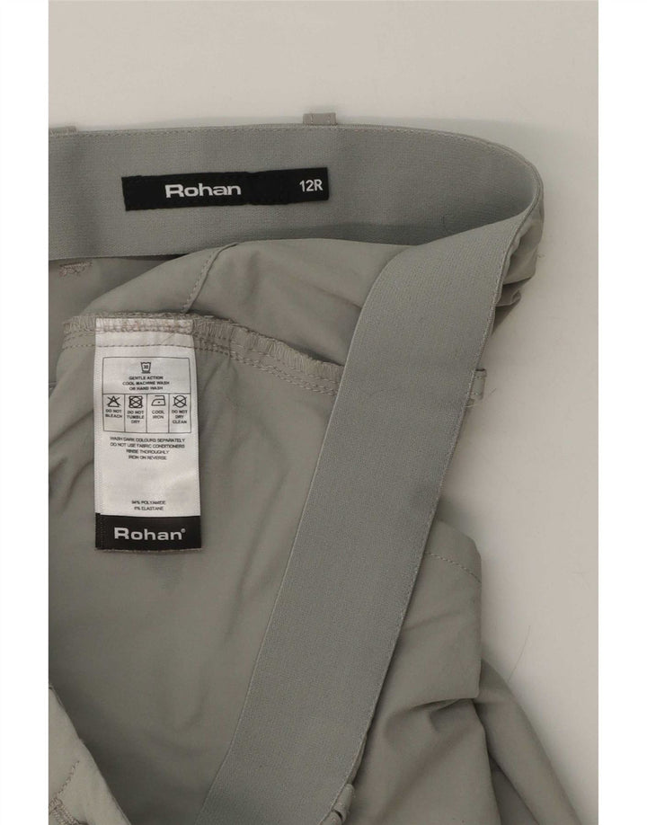 Pantaloni cargo slim da donna Rohan UK 12 Medium W32 L30 Poliammide grigio