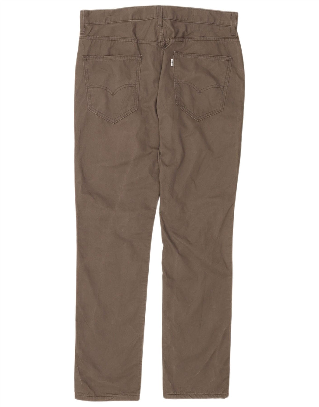 Levi's Mens Straight Chino Trousers W34 L32 Grey Cotton