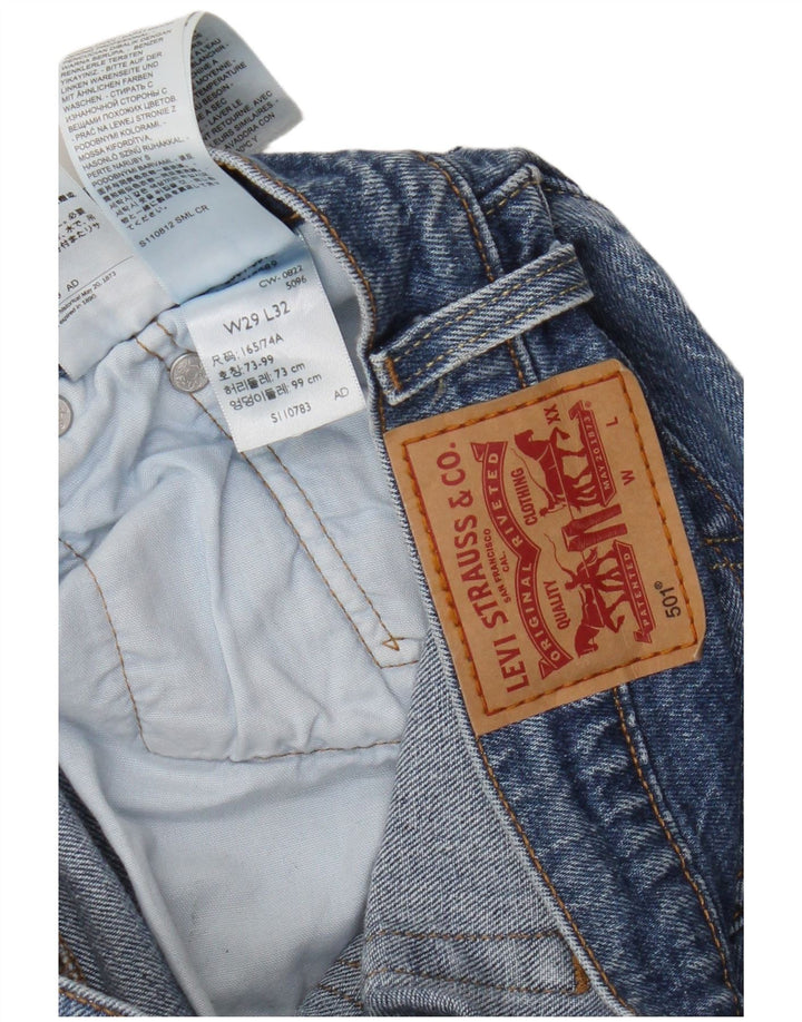 Levi's Mens 501 Straight Jeans W29 L32 Blue Cotton