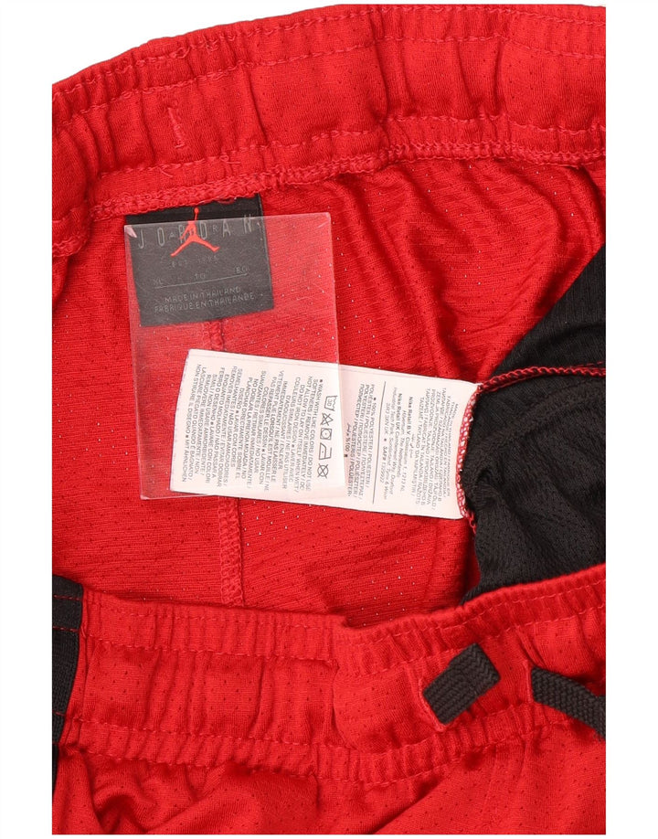 Pantaloncini sportivi Jordan Dri Fit da uomo XL Rosso in poliestere color block