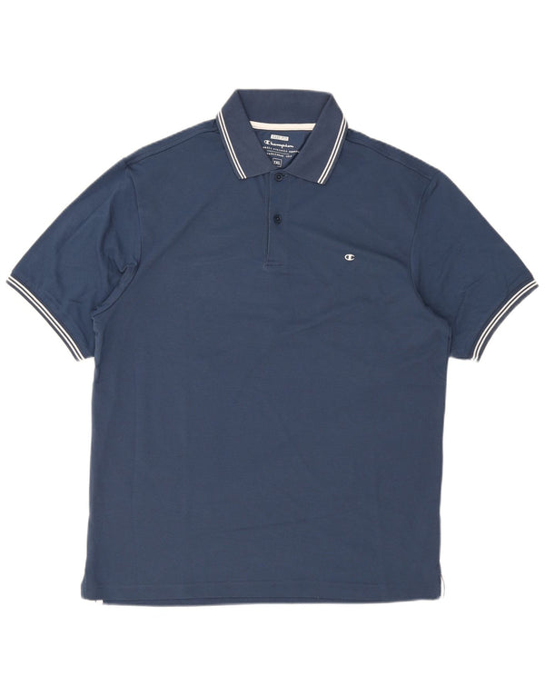 Polo Champion da uomo Easy Fit 2XL in cotone a righe blu navy