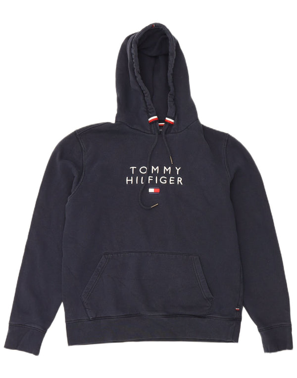 Tommy Hilfiger Ανδρικό γραφικό μπλουζάκι με κουκούλα Μικρό Navy Blue από βαμβάκι