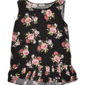 LIU JO Womens Sleeveless Blouse Top IT 40 Small Black Floral Polyester | Vintage Liu Jo | Thrift | Second-Hand Liu Jo | Used Clothing | Messina Hembry 