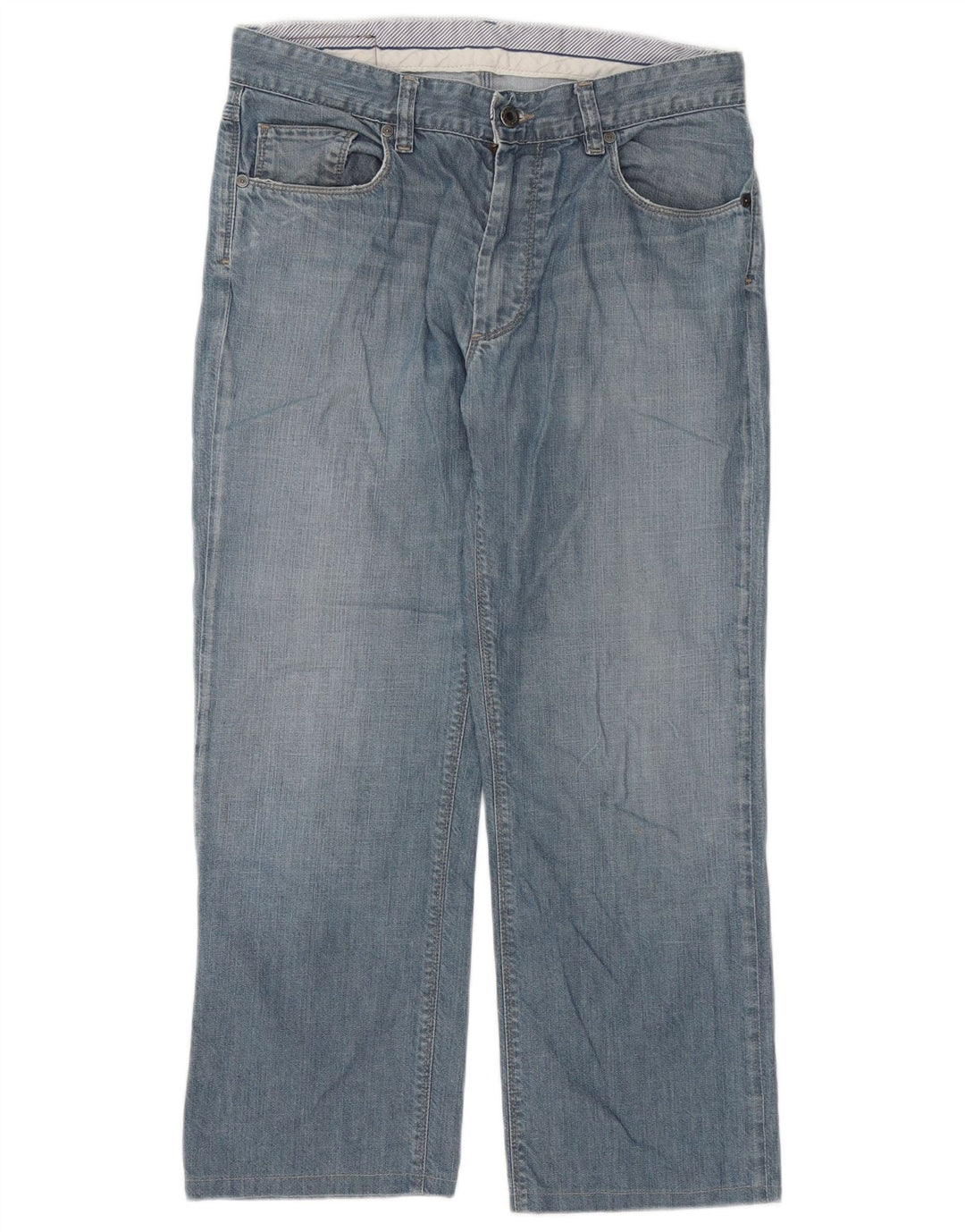 Massimo Dutti Womens Straight Jeans W34 L26 Blue