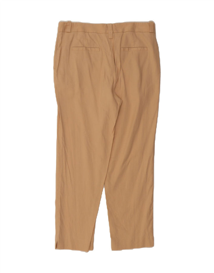 MASSIMO DUTTI Womens Slim Cropped Trousers EU 40 Medium W30 L26 Beige Vintage Massimo Dutti and Second-Hand Massimo Dutti from Messina Hembry 