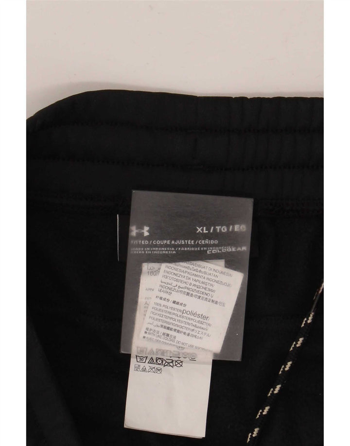 Under Armour Mens Cold Gear Tracksuit Trousers Joggers XL Black Polyester