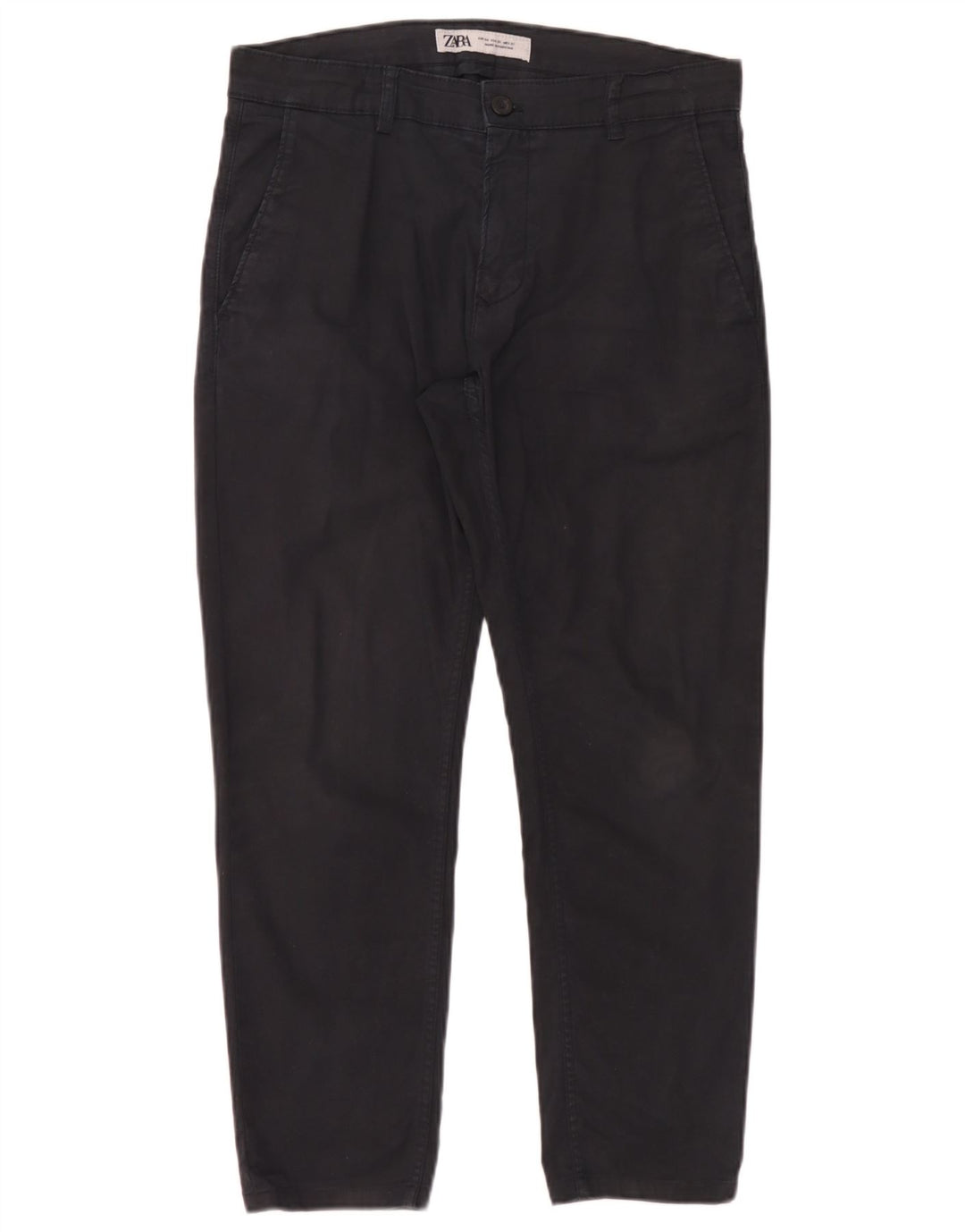Zara Herre Slim Chino Bukser EU 40 Medium W31 L26 Sort