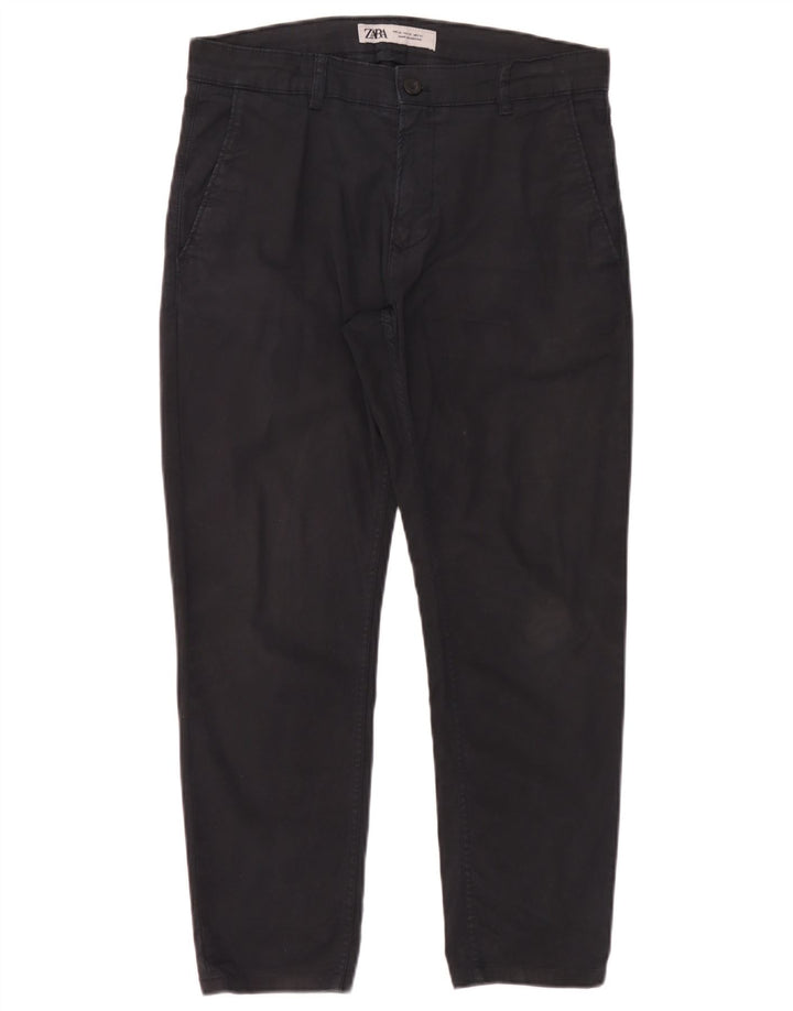 Zara Herre Slim Chino Bukser EU 40 Medium W31 L26 Sort
