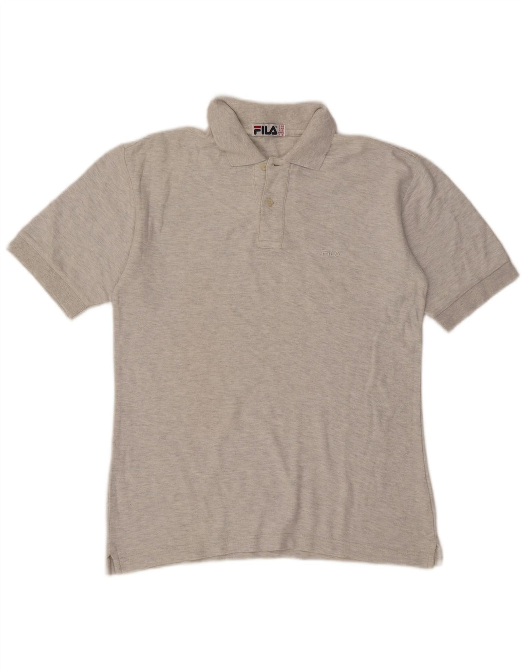 Fila Mens Polo Shirt IT 44 XS Grey Cotton