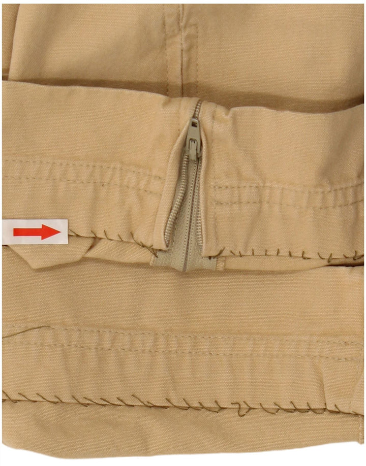 Fila Mens Straight Cargo Trousers W38 L29 Beige Cotton