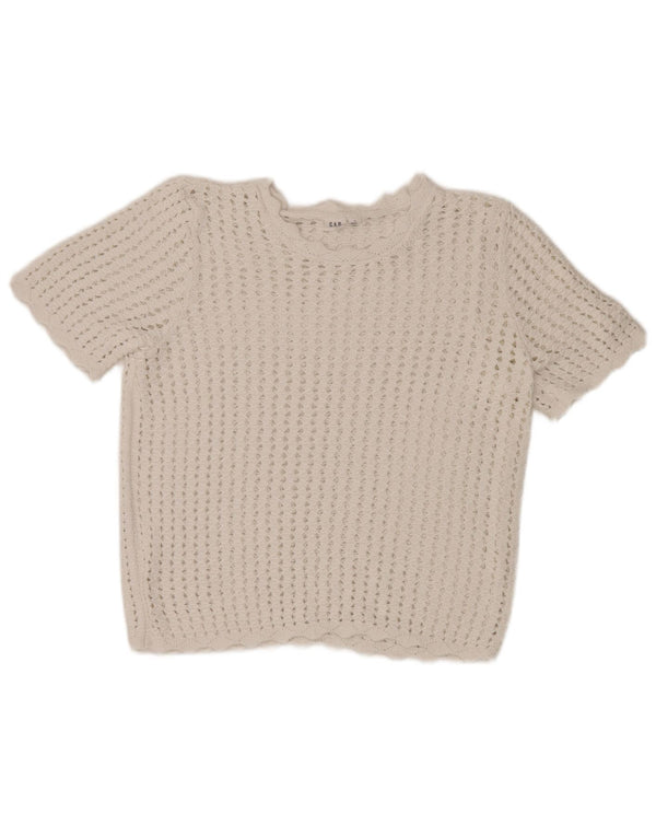 Gap hæklet bluse til kvinder DK 14 Medium White