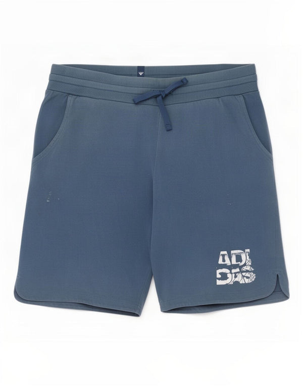 Adidas Mens Graphic sport rövidnadrág UK 40/42 közepes sötétkék pamut