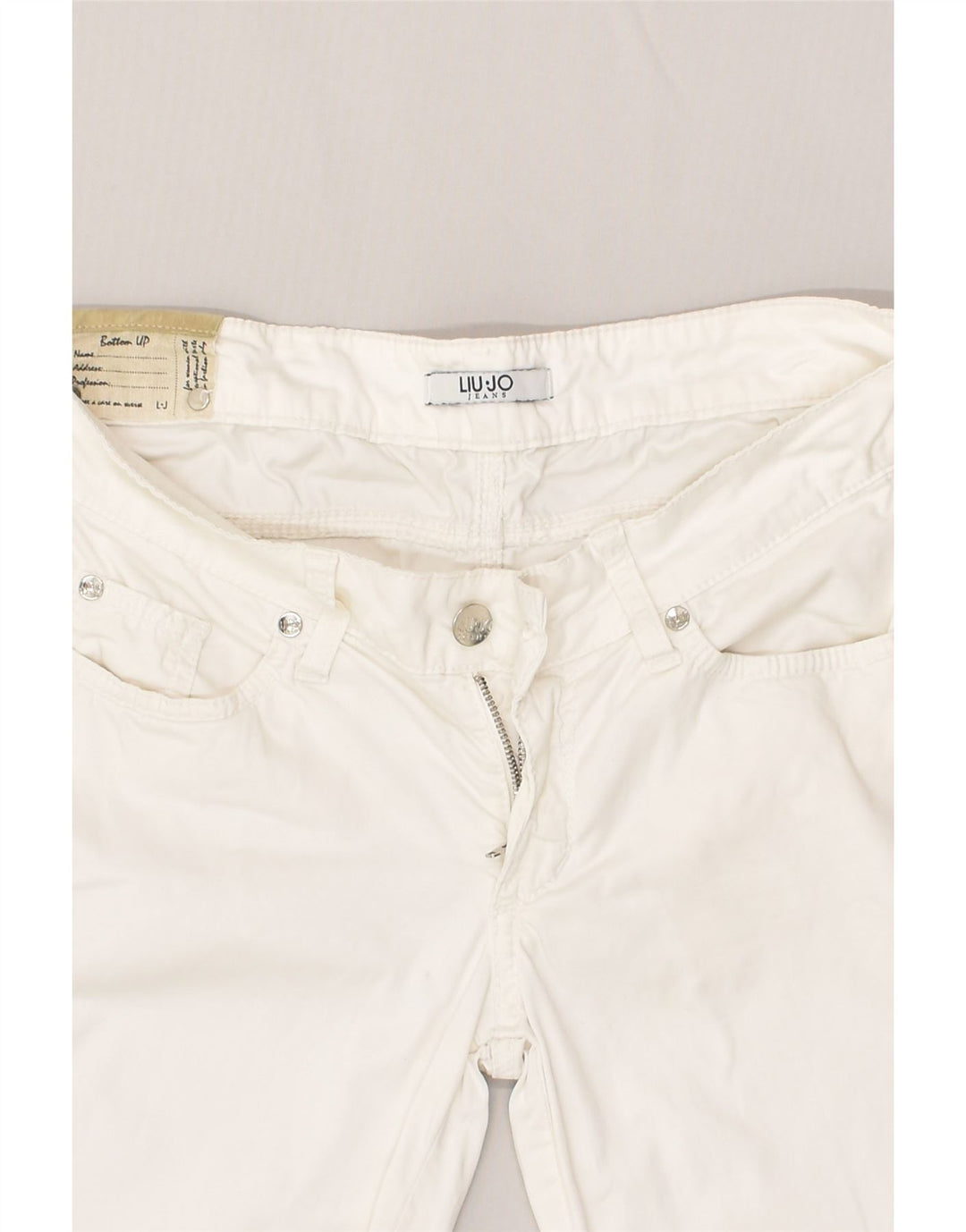 LIU JO Womens Slim Casual Trousers W30 L26 White | Vintage Liu Jo | Thrift | Second-Hand Liu Jo | Used Clothing | Messina Hembry 