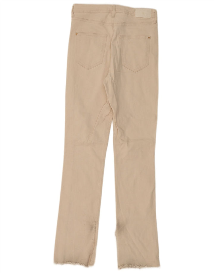 Zara Dame Slim Jeans EU 38 Small W28 L33 Off White