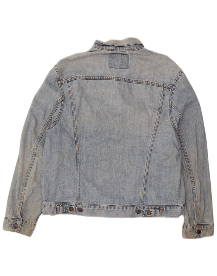 Levi's Mens Denim Jacket UK 40 Large Blue Cotton