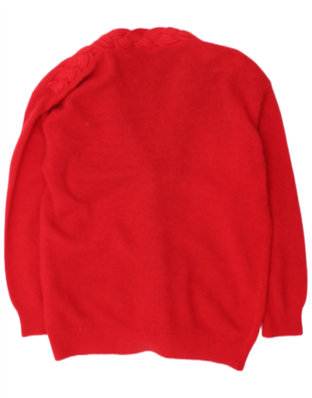Max Dine Womens Cardigan Sweater UK 18 XL Red Lambswool