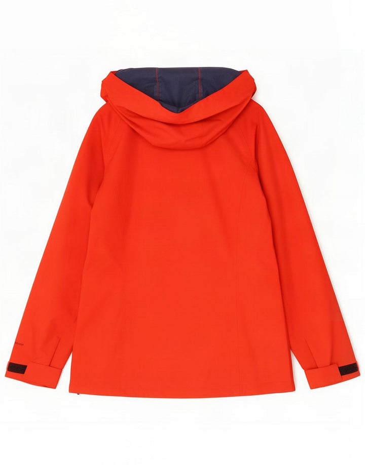 Berghaus Womens Hooded Rain Jacket UK 12 Medium Red Polyamide