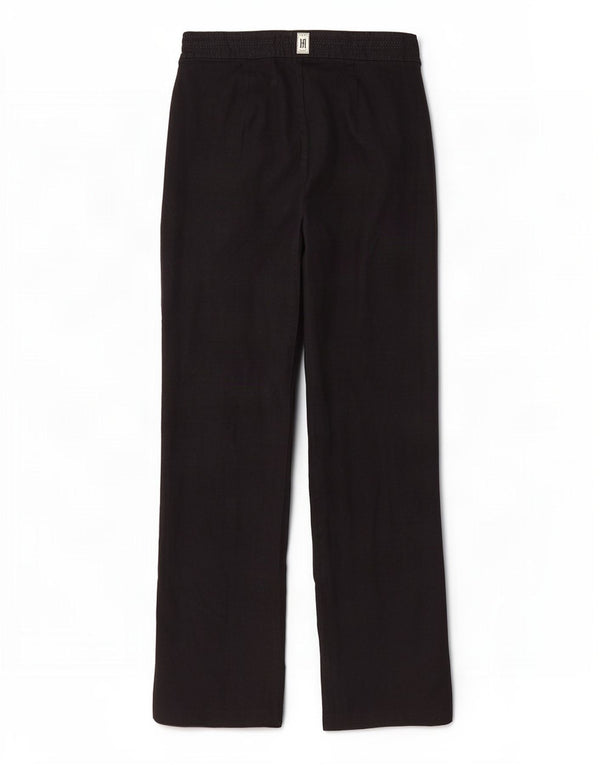 Marks & Spencer Pantalones casuales de pierna ancha para mujer UK 44 Large W32 L32 Negro