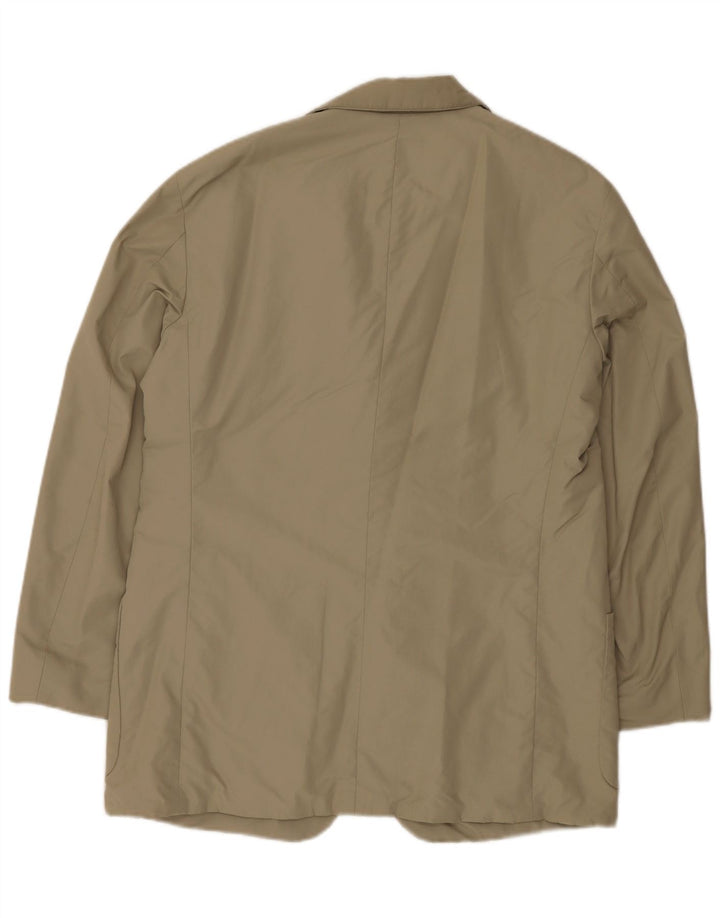 Hugo Boss Herre 3-knaps blazerjakke EU 48 Medium Beige Nylon