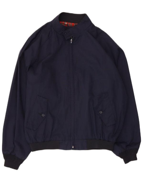 Męska kurtka bomber w stylu vintage UK 42 XL Granatowy poliester